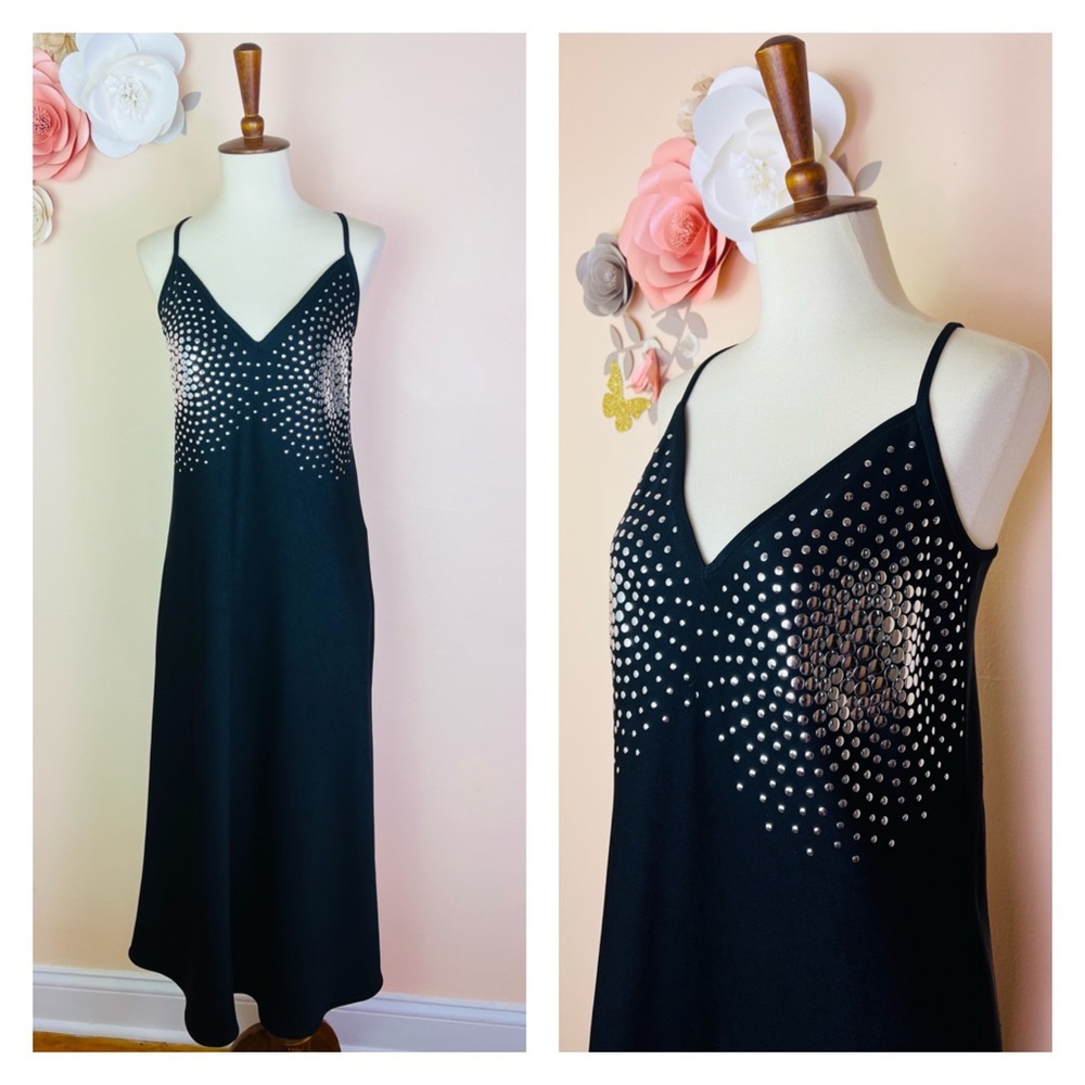 New! Rare ELLERY Vogue Featured In Embellished Slip Midi Dress - Picture 7 of 10